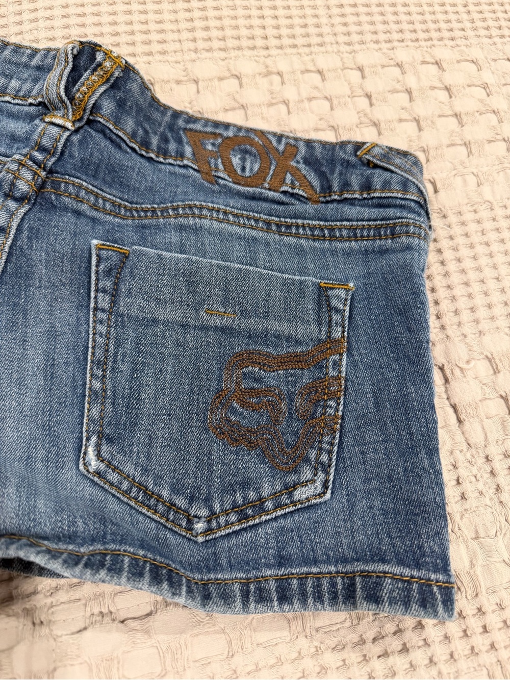 Fox Low Rise Denim Shorts - Picture 4 of 4